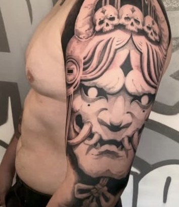 Hannya-Tattoo von Fabio